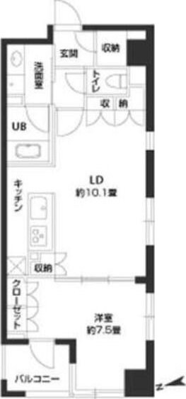 パークキューブ銀座イーストの物件間取画像