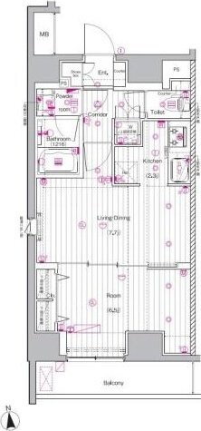 PREMIUM CUBE上野(プレミアムキューブ上野)の物件間取画像