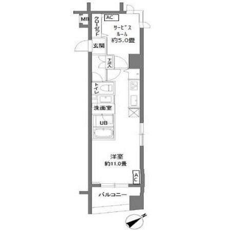 カスタリア新御茶ノ水の物件間取画像