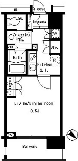 パークアクシス日本橋ステージの物件間取画像