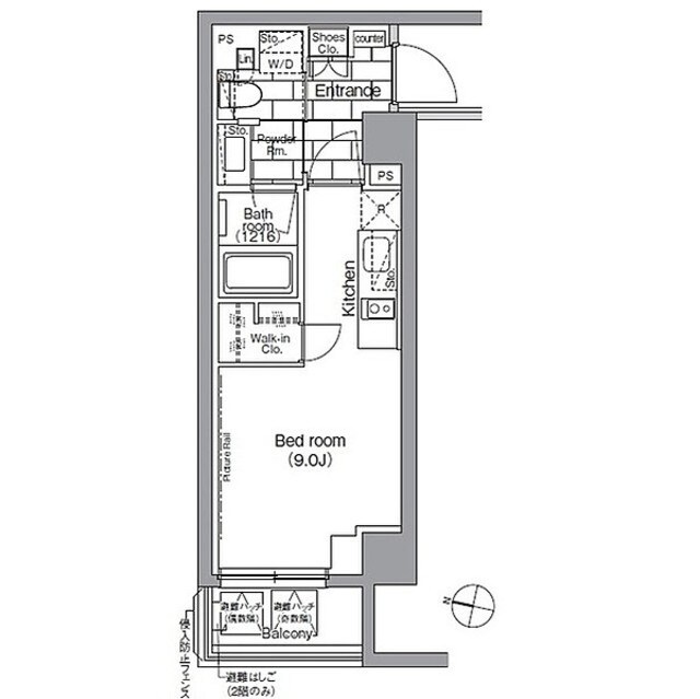 パークハビオ日本橋蛎殻町の物件間取画像