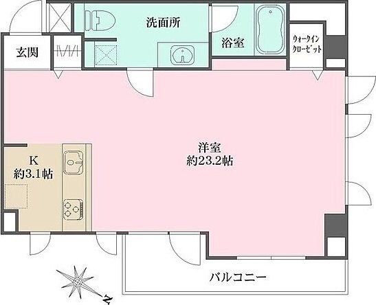 グレンパーク神楽坂の物件間取画像