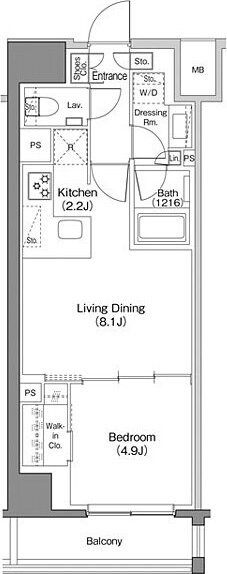 ザ・パークハビオ日本橋馬喰町の物件間取画像
