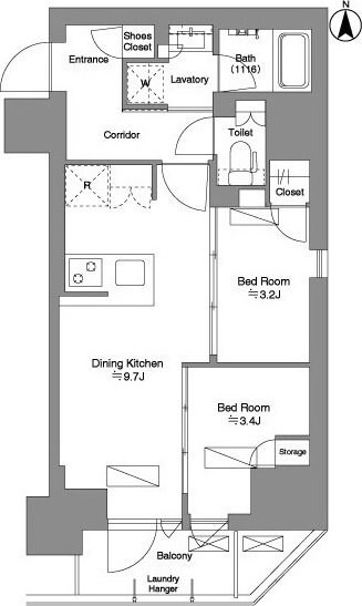 Brillia ist新御徒町の物件間取画像