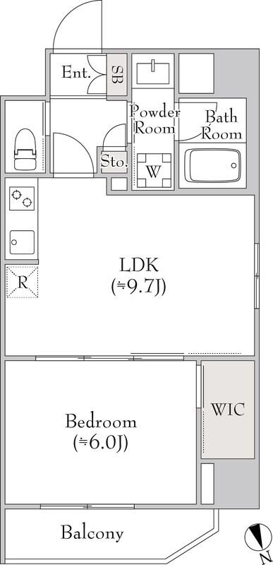 ルミークアン北上野の物件間取画像