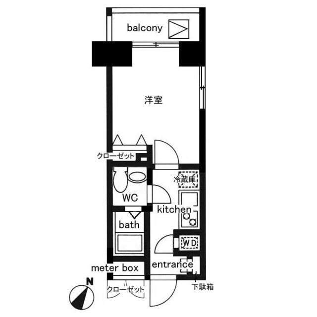 レジディア日本橋人形町IIの物件間取画像