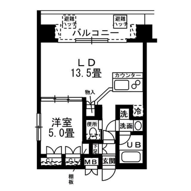 レジディア錦糸町の物件間取画像