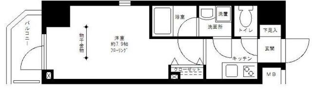 プライムアーバン白山の物件間取画像