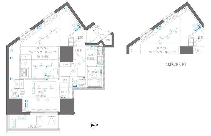 ZOOM信濃町の物件間取画像