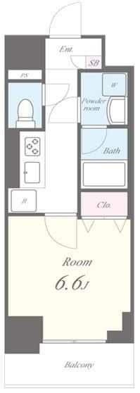 イート アパートメント ヴェリタスの物件間取画像