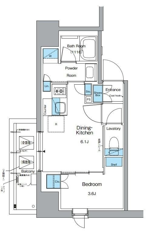 ルフォンプログレ上野御徒町の物件間取画像