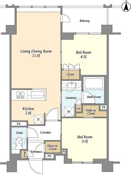ラティエラ両国の物件間取画像