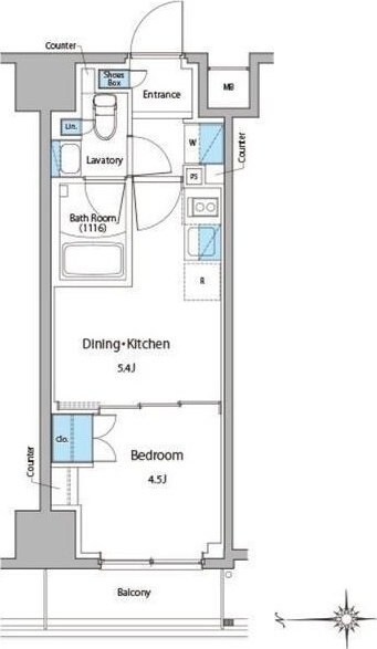 ルフォンプログレ門前仲町マークスの物件間取画像