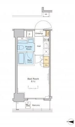 プラウドフラット両国の物件間取画像