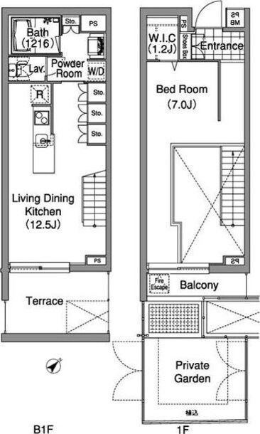 コンフォリア早稲田の物件間取画像