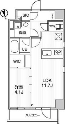 ALTERNA浅草の物件間取画像