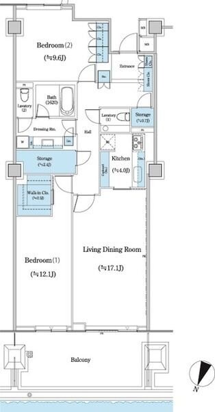 二番町テラスの物件間取画像