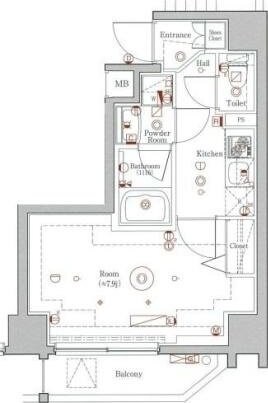 ジェノヴィア新御徒町スカイガーデンの物件間取画像