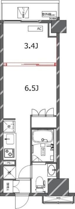 ジェノヴィア四谷三丁目グリーンヴェールの物件間取画像