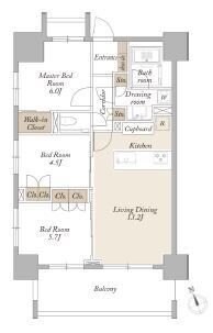 ライトテラス新宿御苑の物件間取画像
