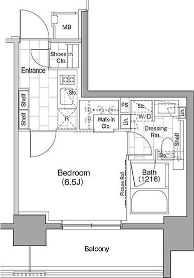 ザ・パークハビオ浅草駒形の物件間取画像