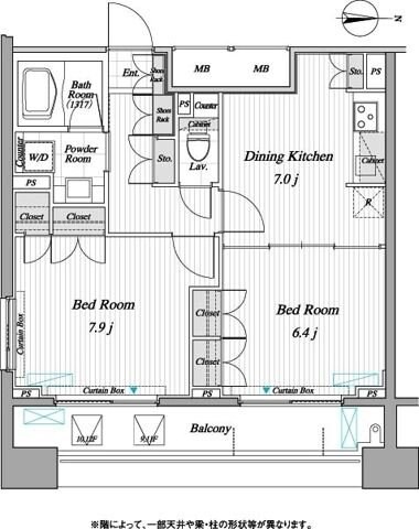 レジディア錦糸町IIの物件間取画像