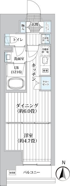 ライオンズフォーシア清澄白河の物件間取画像
