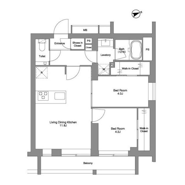 ORME COURT YOTSUYAの物件間取画像