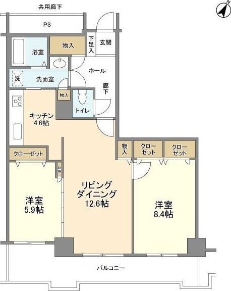 トルナーレ日本橋浜町の物件間取画像