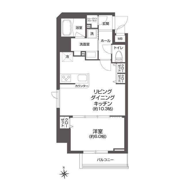 ルクレ上野の物件間取画像