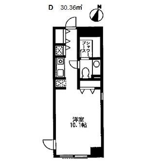 カスタリア水天宮の物件間取画像