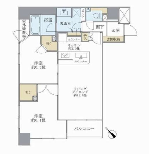 ライオンズシティ東京タイムズプレイスの物件間取画像