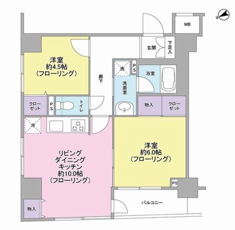 パートナーシップアパートメントの物件間取画像
