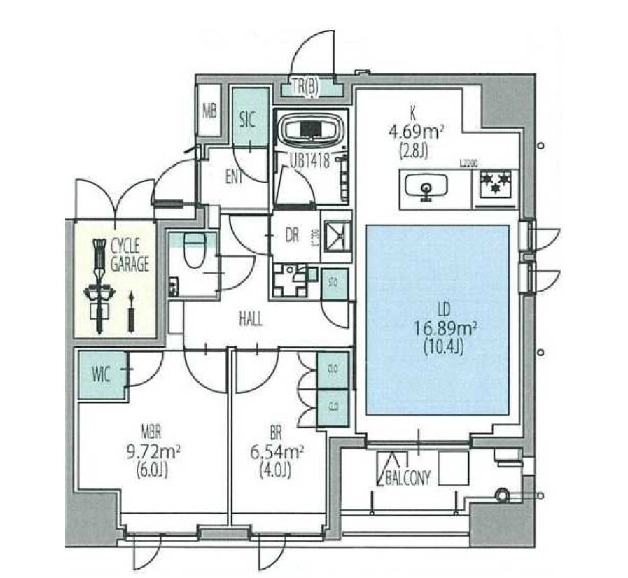 オーパスレジデンス日本橋イーストの物件間取画像