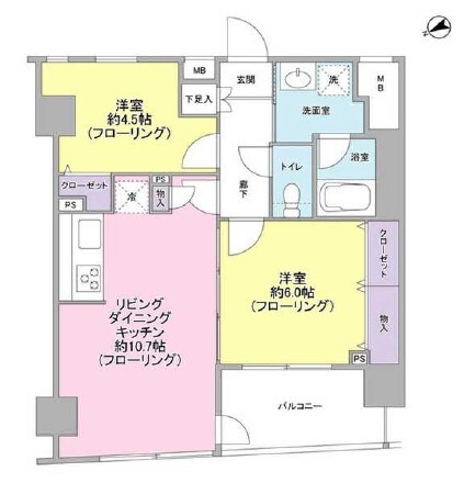 パートナーシップアパートメントの物件間取画像