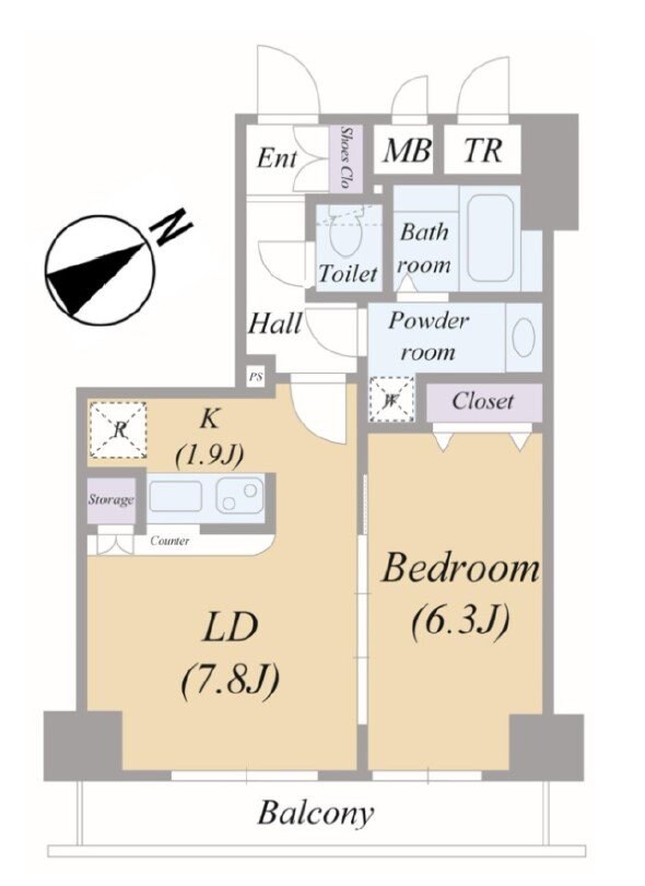 グランド・ガーラ日本橋茅場町の物件間取画像
