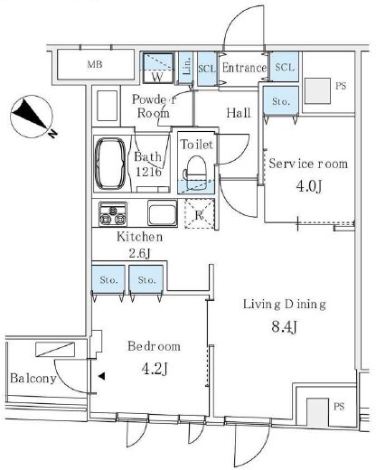 アイビーコート日本橋人形町の物件間取画像