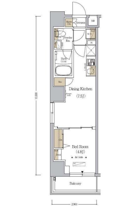 アーバネックス日本橋人形町の物件間取画像