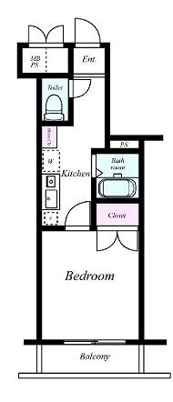 メインステージ日本橋箱崎の物件間取画像