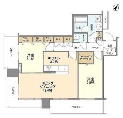 リガーレ日本橋人形町の物件間取画像