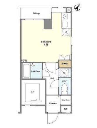 BPRレジデンス水天宮前の物件間取画像