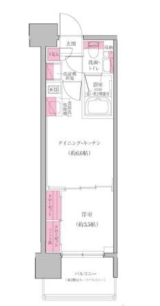 レジディア門前仲町プレイスの物件間取画像