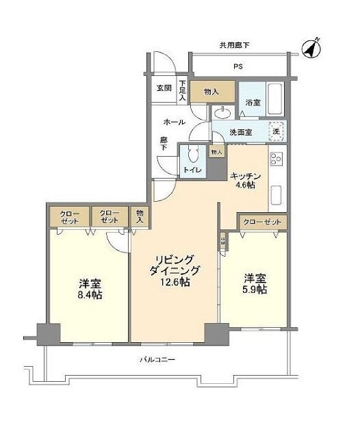 トルナーレ日本橋浜町の物件間取画像
