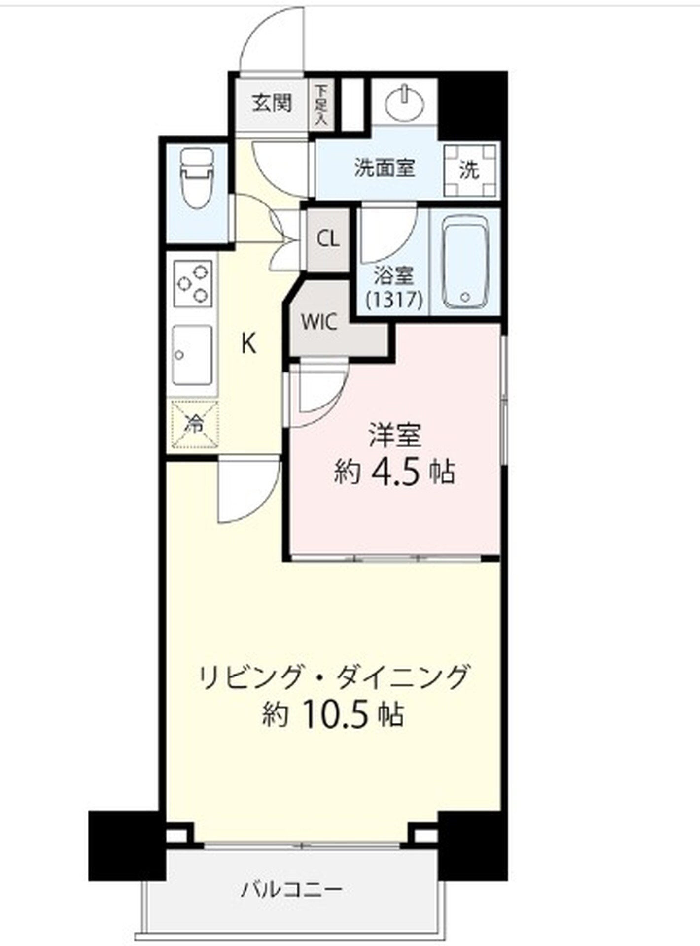 ミェーレ日本橋の物件間取画像
