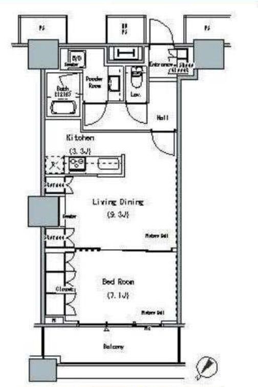 THE TOKYO TOWERS MID TOWERの物件間取画像