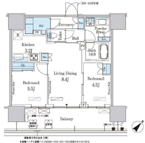 晴海フラッグ ポートビレッジ B棟(HARUMI FLAG)の物件間取画像