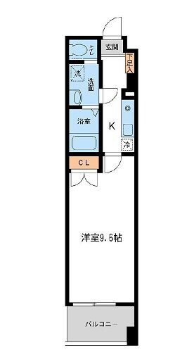 フィオーレ月島の物件間取画像