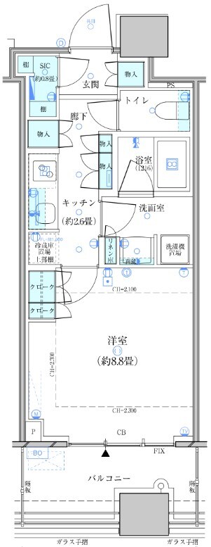 パークタワー勝どきサウスの物件間取画像
