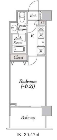 BluRock豊洲(ブルロック豊洲)の物件間取画像