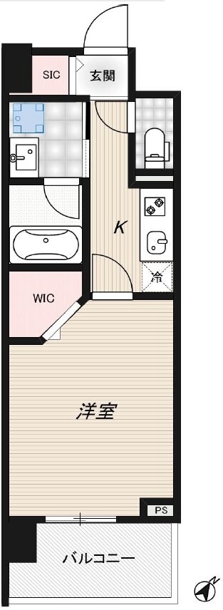 リッジ豊洲の物件間取画像